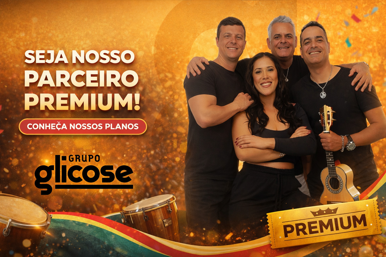 Grupo Glicose no Sunset do Samba